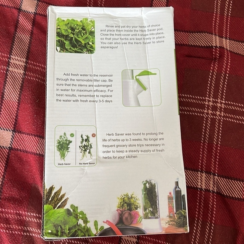 Herb Savor Eco Fresh Herb Keeper Storage Container Kitchen Saver - Picture 5 of 8